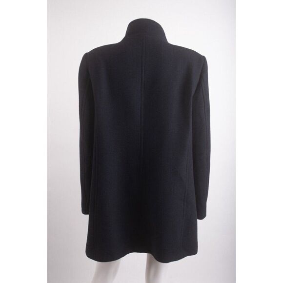 Zara Womans Jacket Coat Double Breasted Wool Size XL Navy Blue 8557/298 NWT - Picture 5 of 6